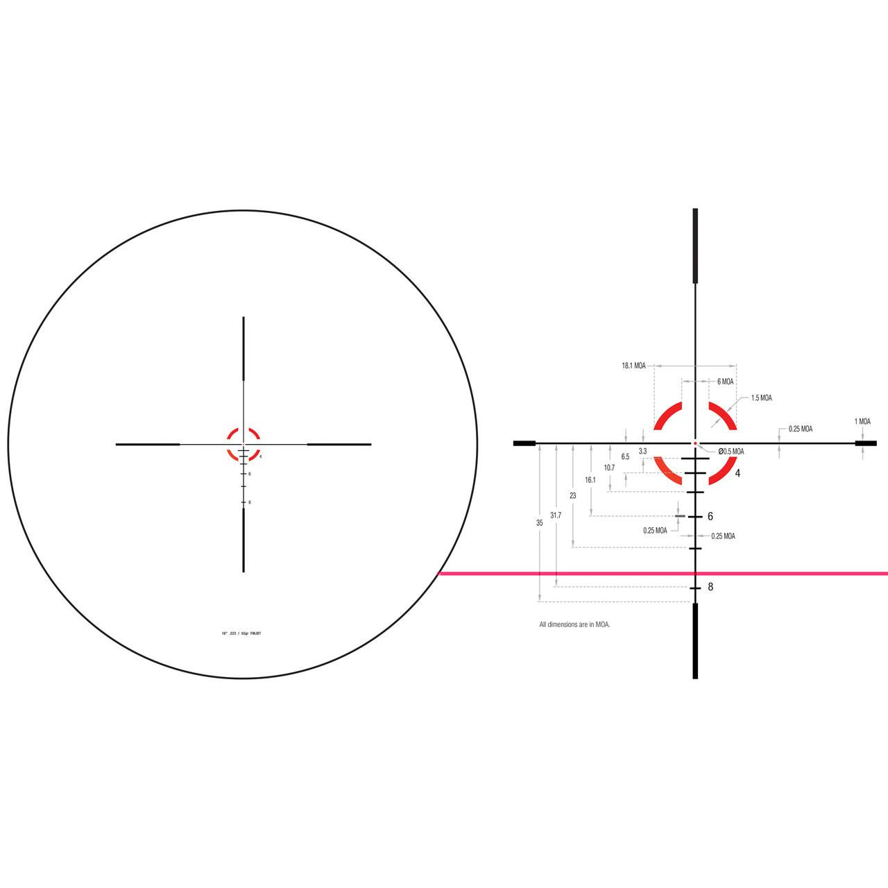 Trijicon - CR624-C-2900015 - Trijicon Credo 1-6x24 Sfp Bdc Red