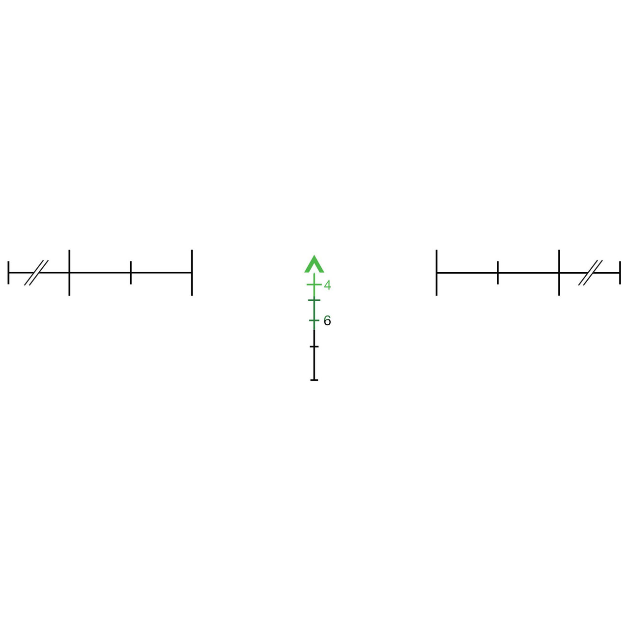 Trijicon - TA31RCO-M150CP-G, Trijicon Acog Rco 4x32 Green Chevron M150 rifle scope with reticle pattern