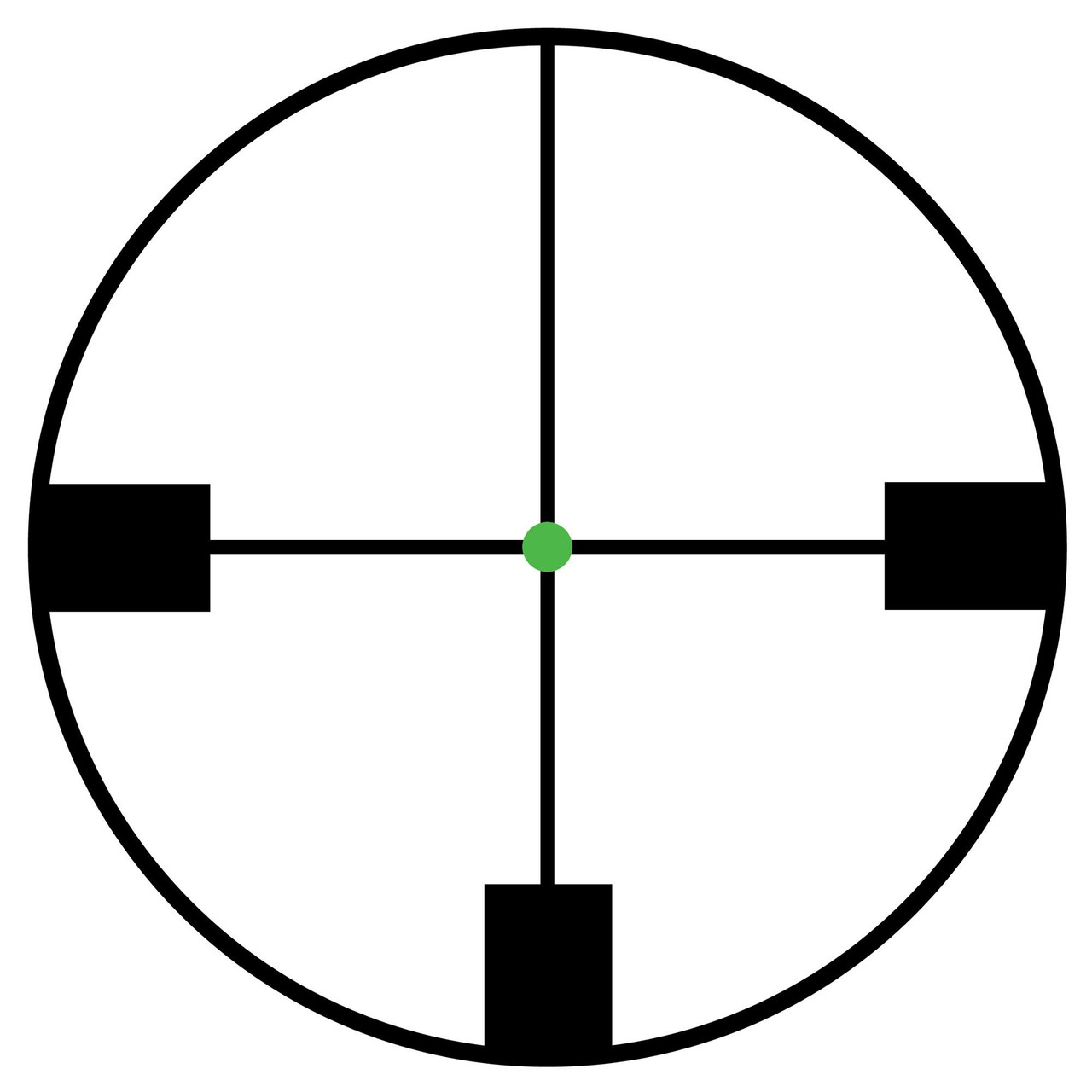 Trijicon - TR24-3G - Trijicon Accupoint 1-4x24 Grn Dot 30mm optical rifle scope with green dot reticle.