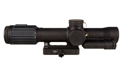 Trijicon VC18-C-2400013 VCOG 1-8x28 Tactical Scope, U.S. Marine Corps approved, waterproof optics for precision shooting, mounted on a firearm.