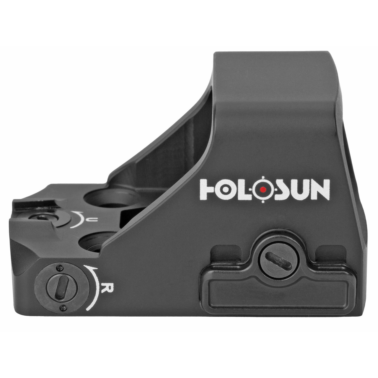 Holosun Technologies Holosun HS407K-X2 Red Dot Sight, compact 6 MOA dot with durable design and side battery access for tactical and hunting use.
