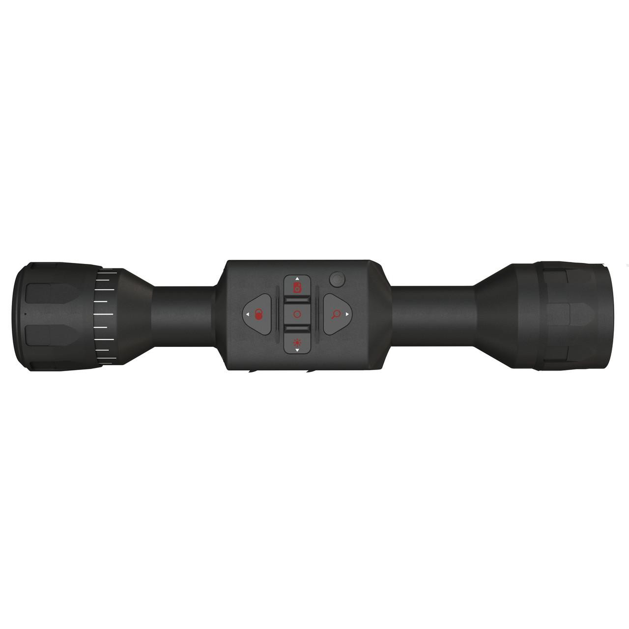 ATN ThOR LTV 4-12x Thermal Scope, lightweight and versatile hunting optics with adjustable zoom and built-in control buttons.