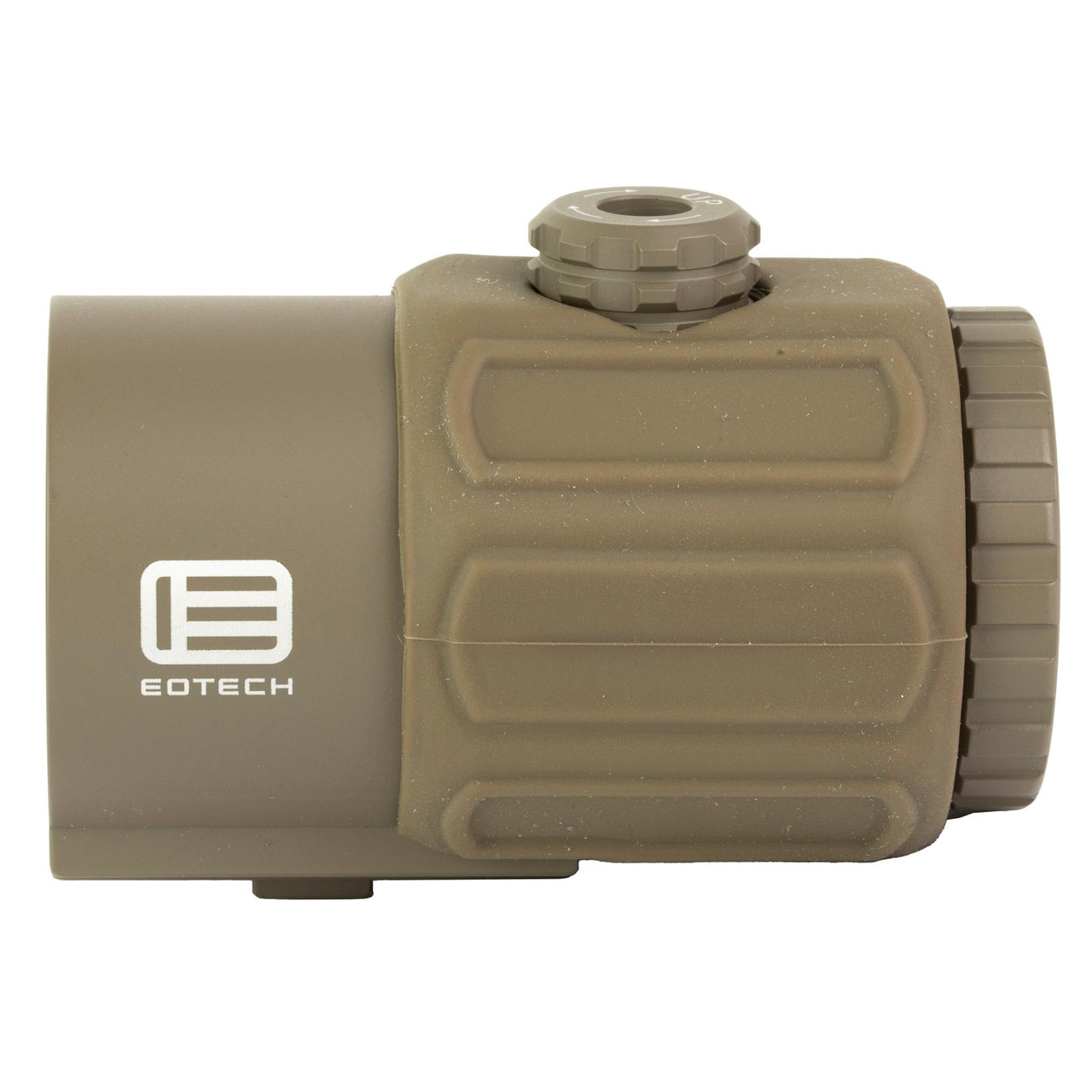 EOTECH G43 3x Magnifier, compact NM tan tactical optic for enhanced target acquisition.