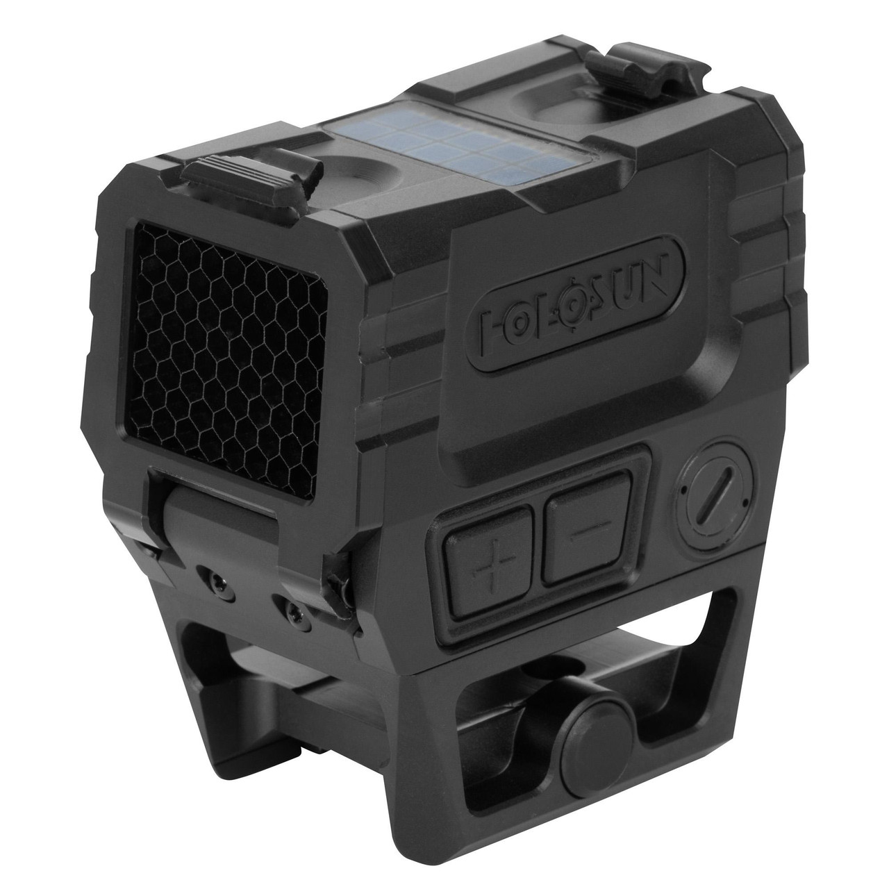 Holosun Technologies Holosun AEMS-PRO-X2-GR Enclosed Green Dot Sight, a black tactical firearm accessory with precision 2 MOA dot and 65 MOA circle for superior target acquisition and durability.