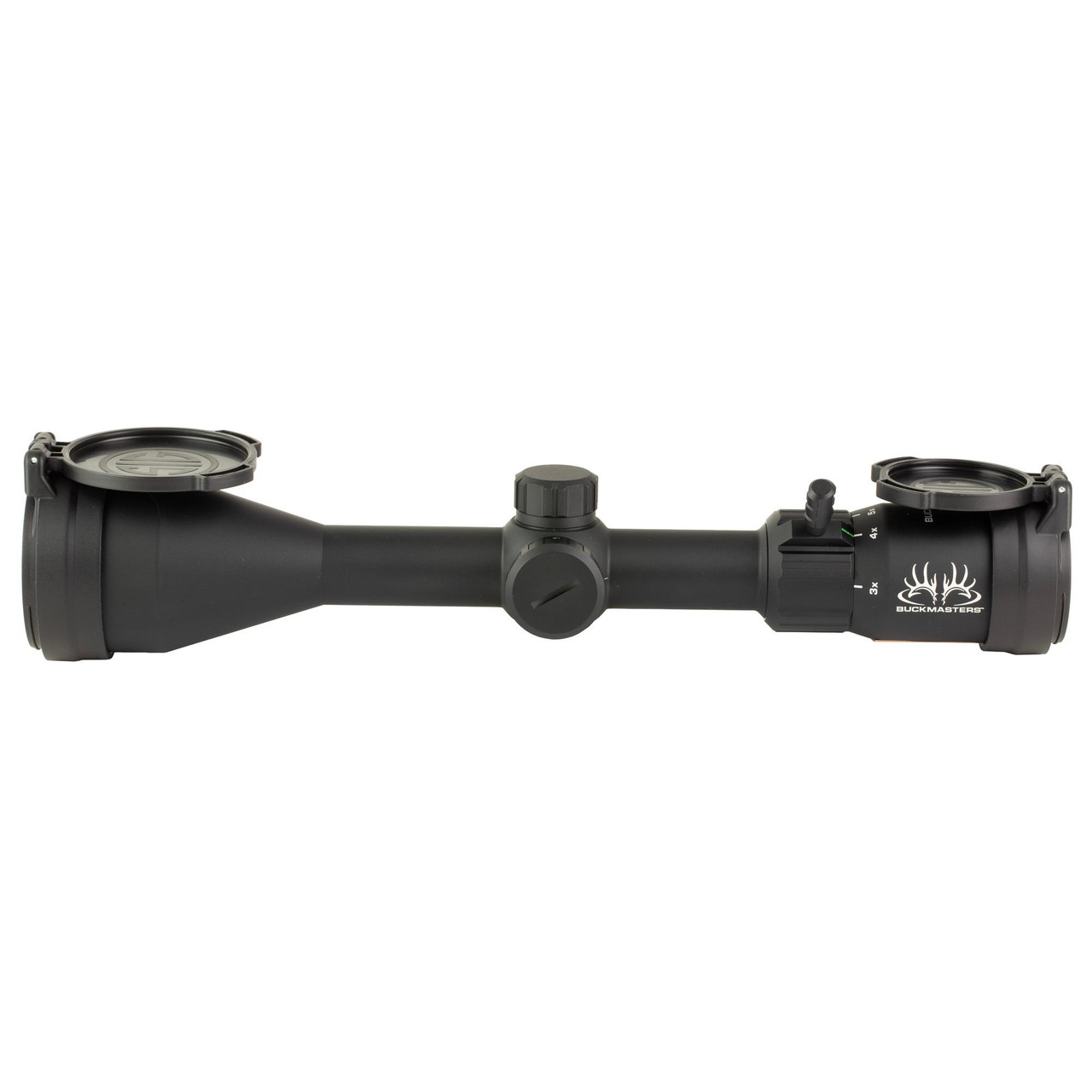 Sig Sauer SOBM33003 Buckmasters 3-9X50 Scope - BDC Reticle, Illuminated Precision for Hunters, black rifle scope with adjustable turrets and lens covers.