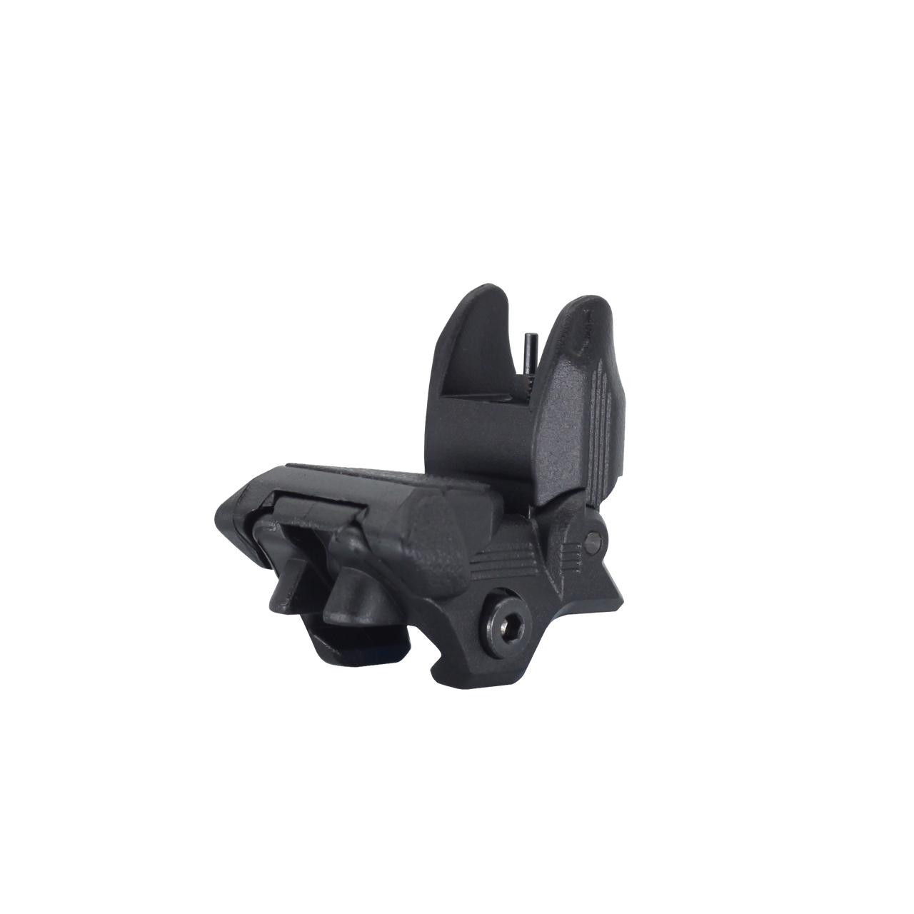 JE Machine Tech .223 5.56 Tactical Polymer Front And Rear Flip Up Sight Set PS22B