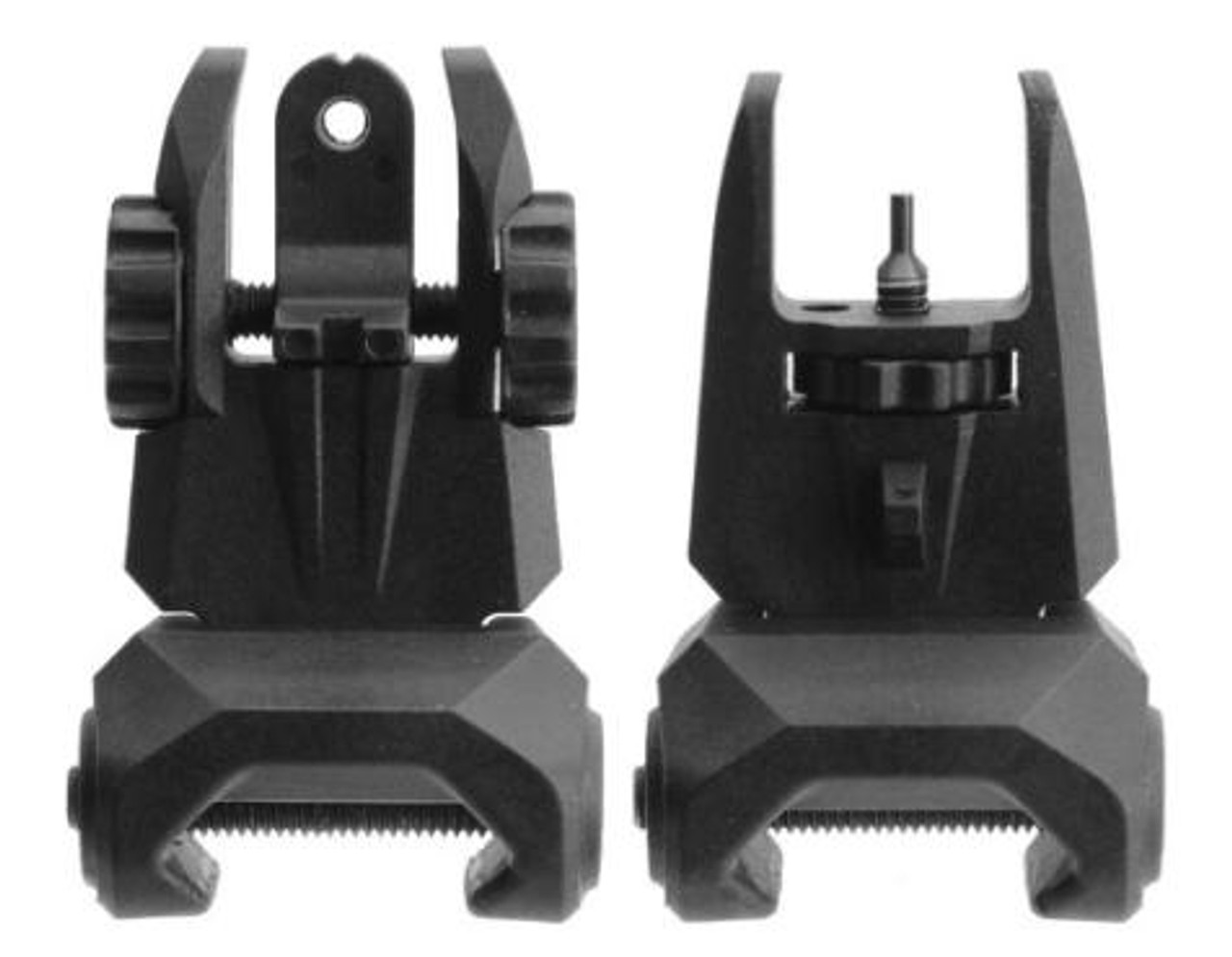  TacFire IS012  .223 5.56 Tactical Polymer Front And Rear Flip Up Sight Set 