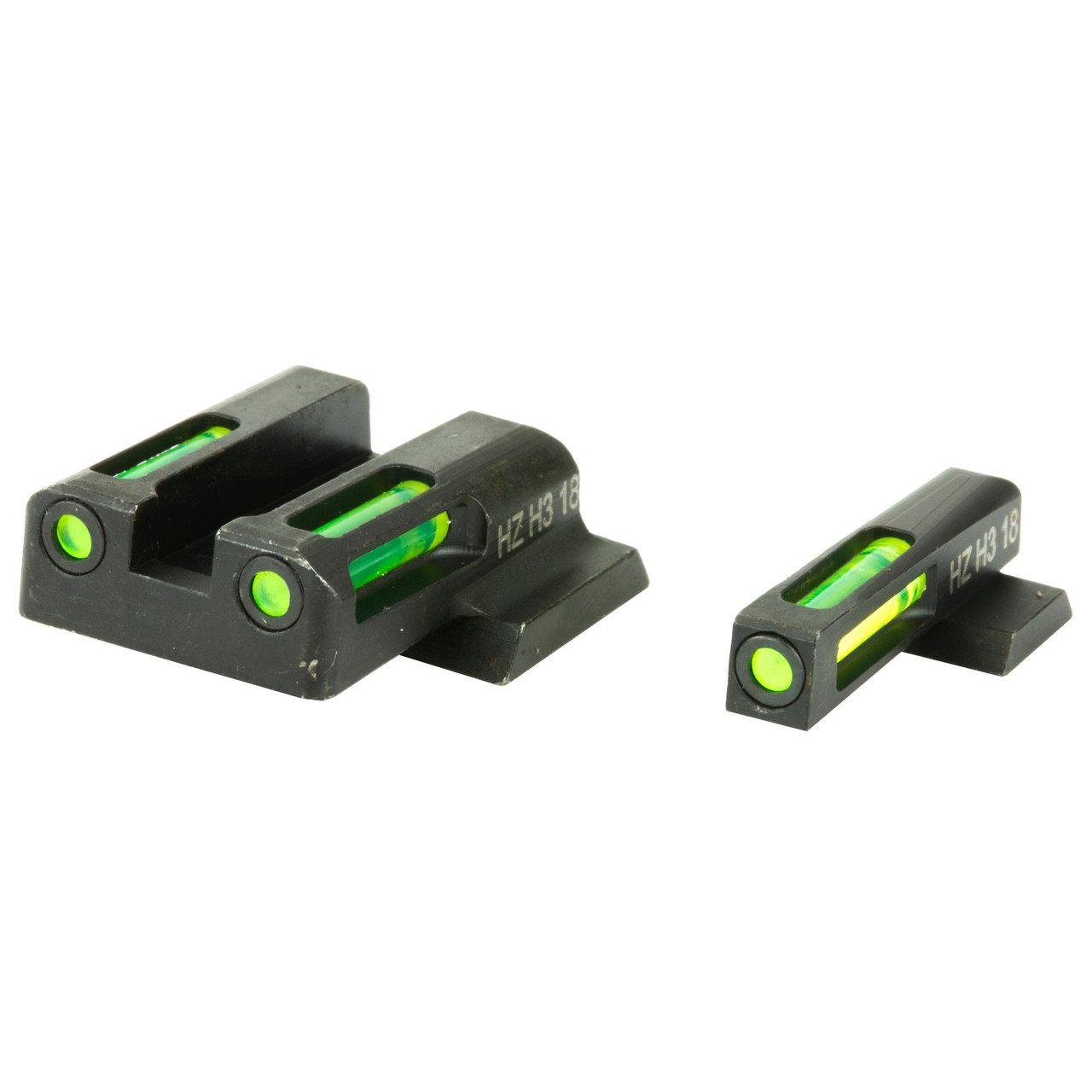 Hi-Viz MPSN321 LiteWave H3 Tritium Night Sights for Shield Models - 24 Hour Green Illumination, night sight inserts for firearms.