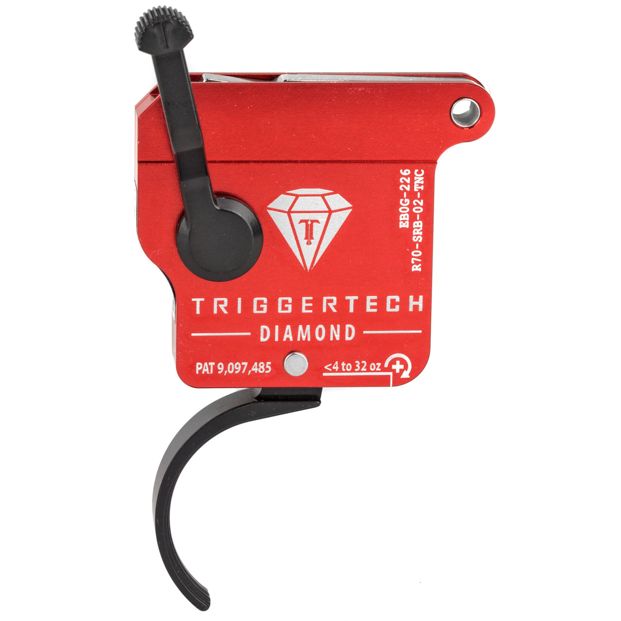 TriggerTech - R70-SRB-02-TNC  R700 Blk Diam Crvd Cln Rh