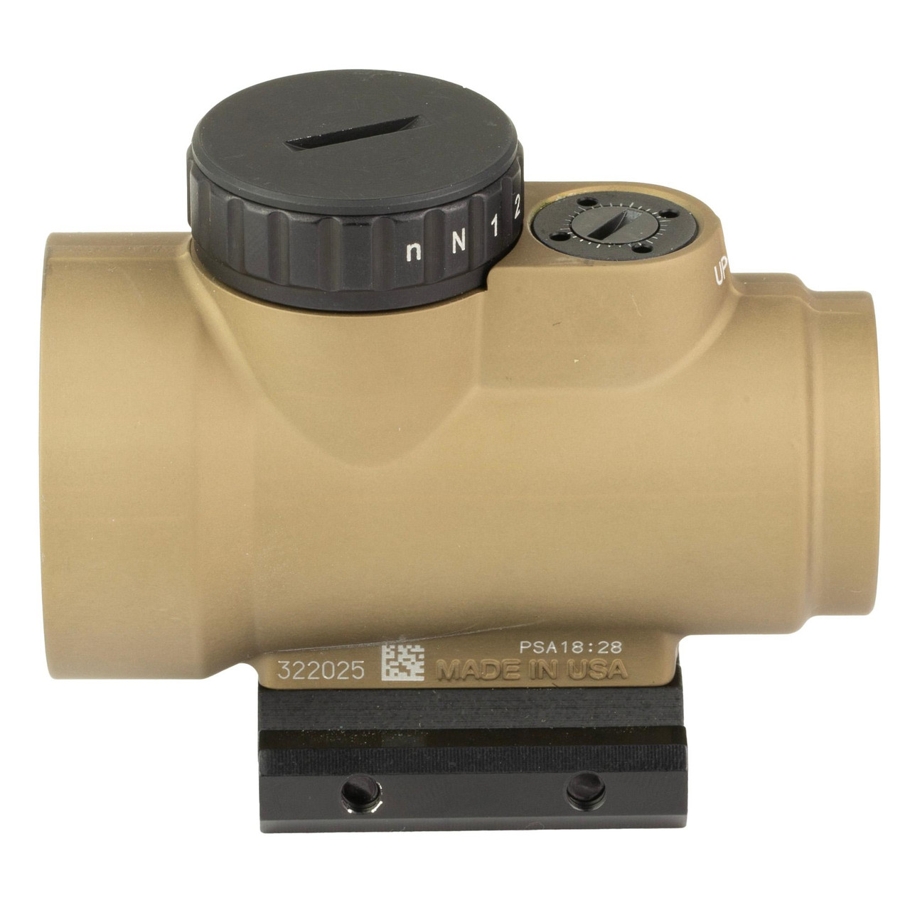 Trijicon MRO-C-2200326 Miniature Rifle Optic - Advanced Waterproof Reflex Sight with 2 MOA Red Dot & 1/2 MOA Adjustments for Fast Target Acquisition, Desert Tan color