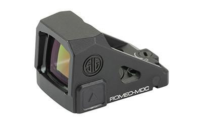 Sig Sauer SIG ROMEO-MDC COMP 3 MOA RD BLK, tactical red dot sight with compact design and black finish.