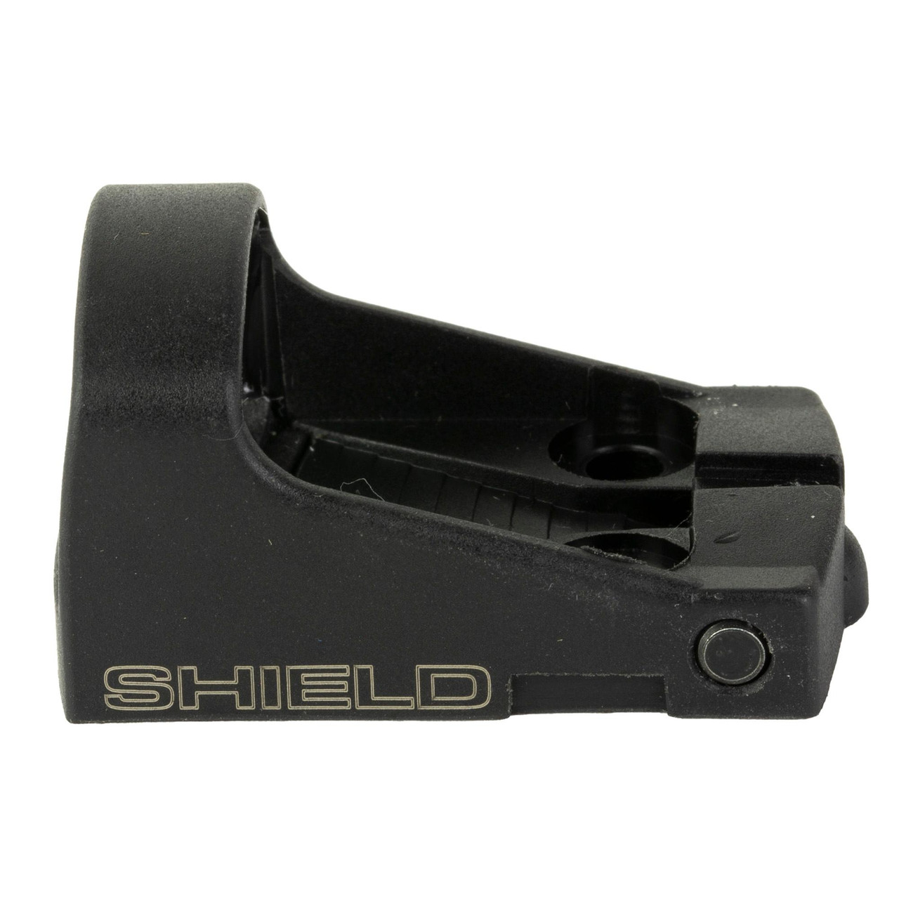 Shield Sights SMS-65-2MOA-POLY Mini Red Dot Sight, compact black mounting accessory for military and sporting arms, lightweight and durable optics for tactical use.