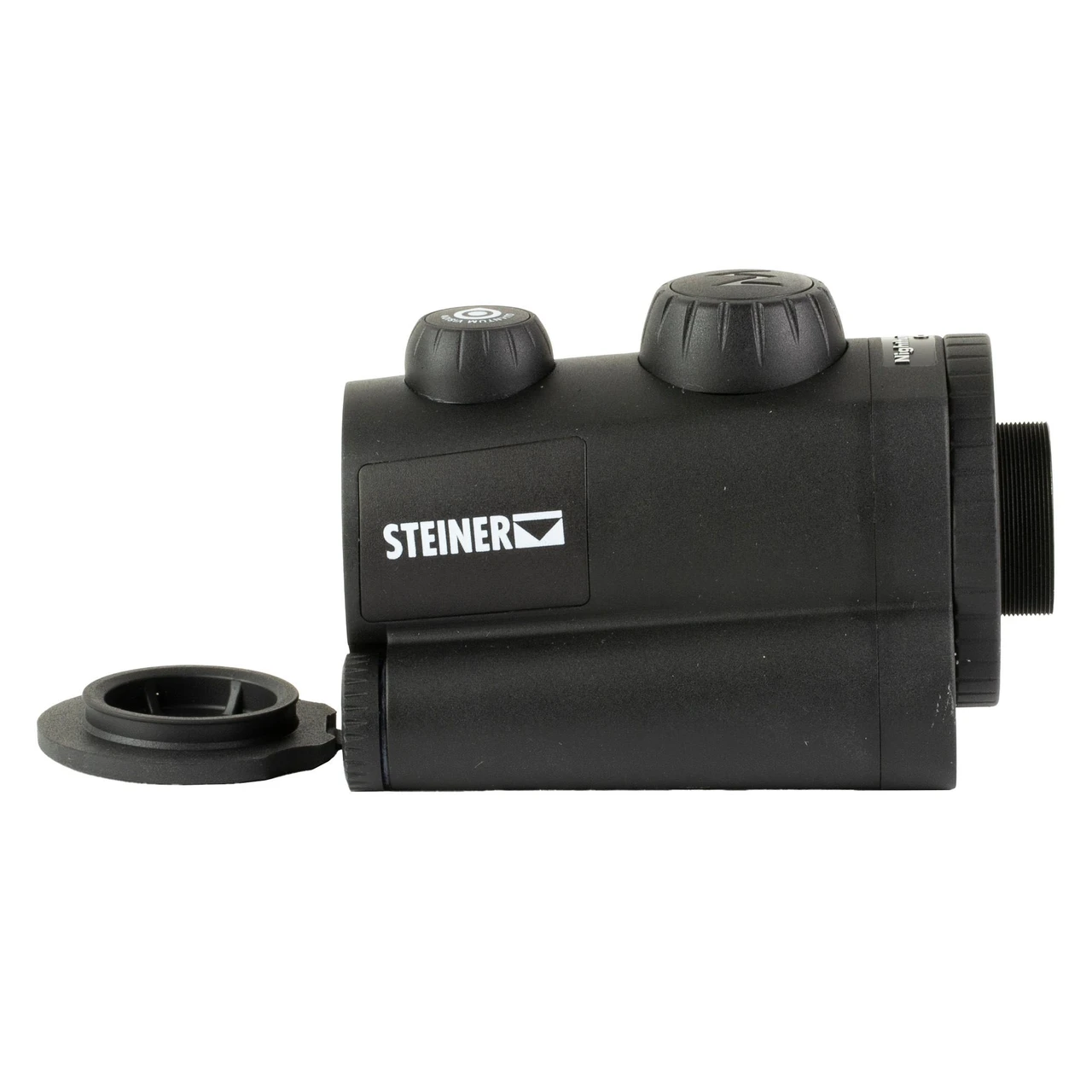 Steiner Nighthunter C35 Gen II Thermal Clip-On 9525 - Transform Your Optics for Seamless Thermal Imaging, black compact device with adjustment knobs and brand logo