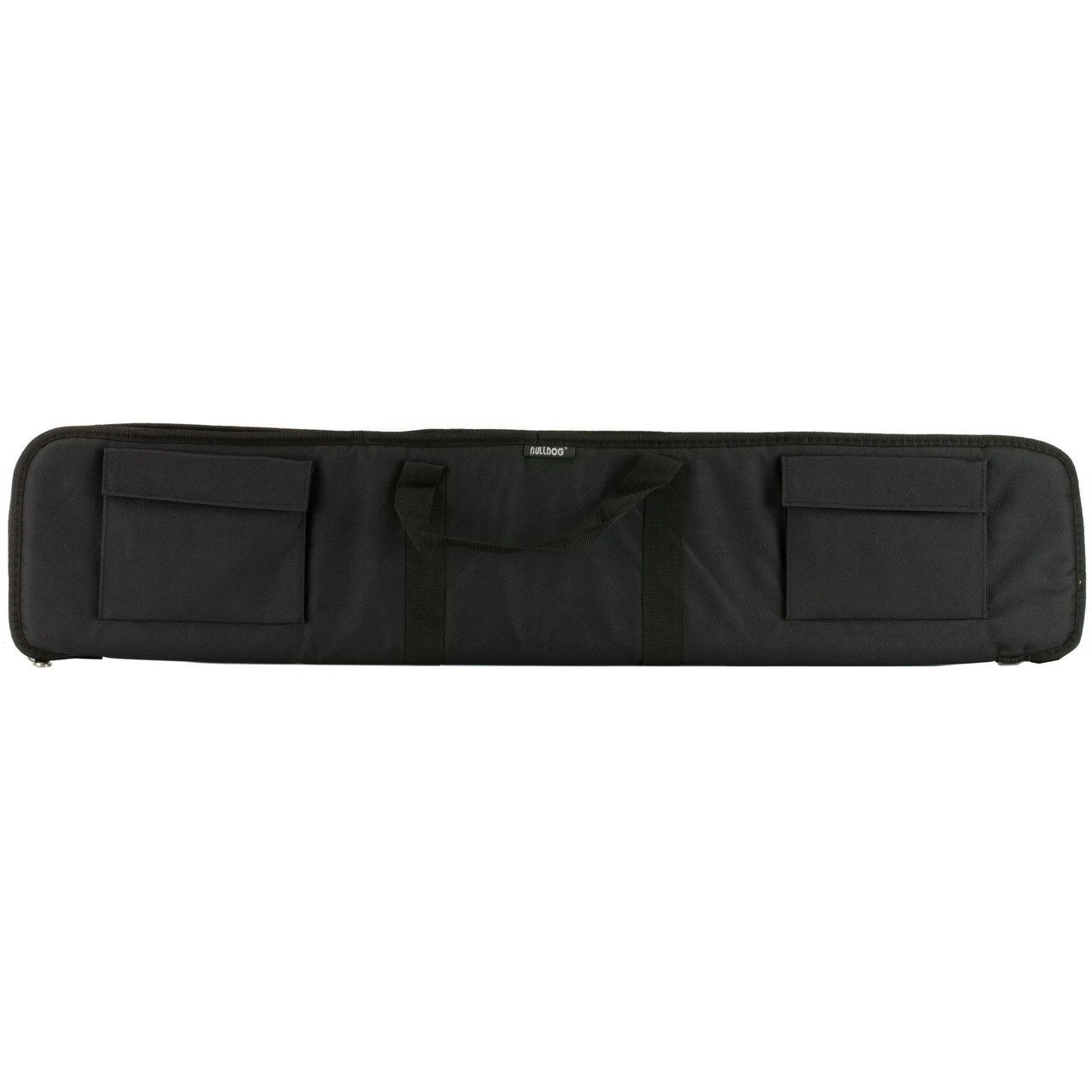 Bulldog Cases BD492-42 Tactical Shotgun Case - Pistol Grip Storage with Scratch Resistant Interior, black gun case with handles and external pockets suitable for tactical shotguns.