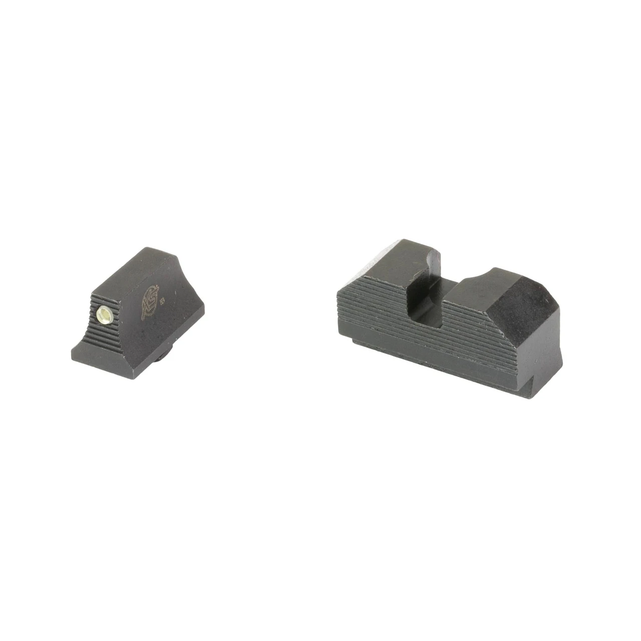XS Sights GL-M201P-4, Minimalist or Back-Up Sights for Glock Pistols with Tritium inserts and Black Nitride Finish - Compact sight set with front and rear sights.