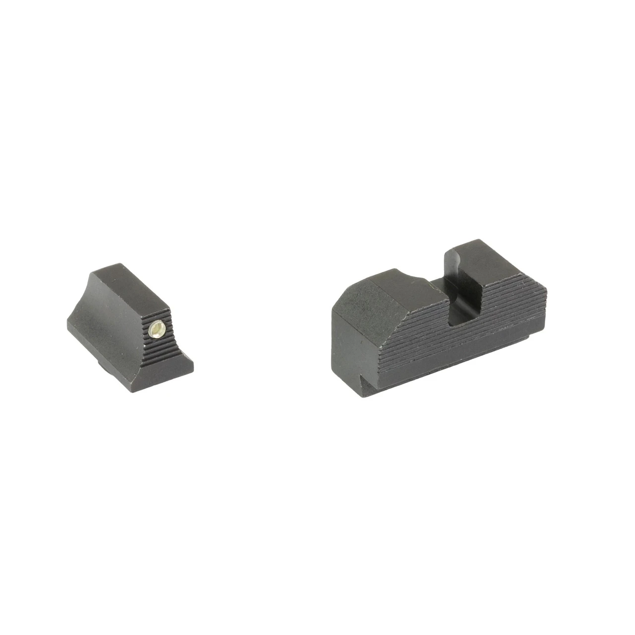 XS Sights GL-M201P-4, minimalist or back-up sights for Glock pistols, with Tritium and Black Nitride finish, featuring durable black construction and precise aiming design.