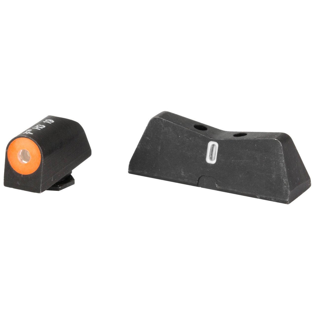 XS Sights DXT2 Big Dot Night Sights, model GL-0009S-5N, with orange front sight and black rear sight for enhanced visibility in low light shooting conditions.