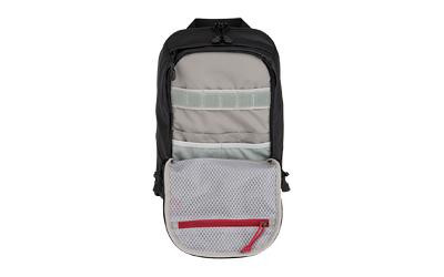 Vertx Urban Ghost 10L Sling Bag - Discreet EDC Concealment with Lockable Zippers, open front view showing multiple organizational compartments and secure zipper closures.