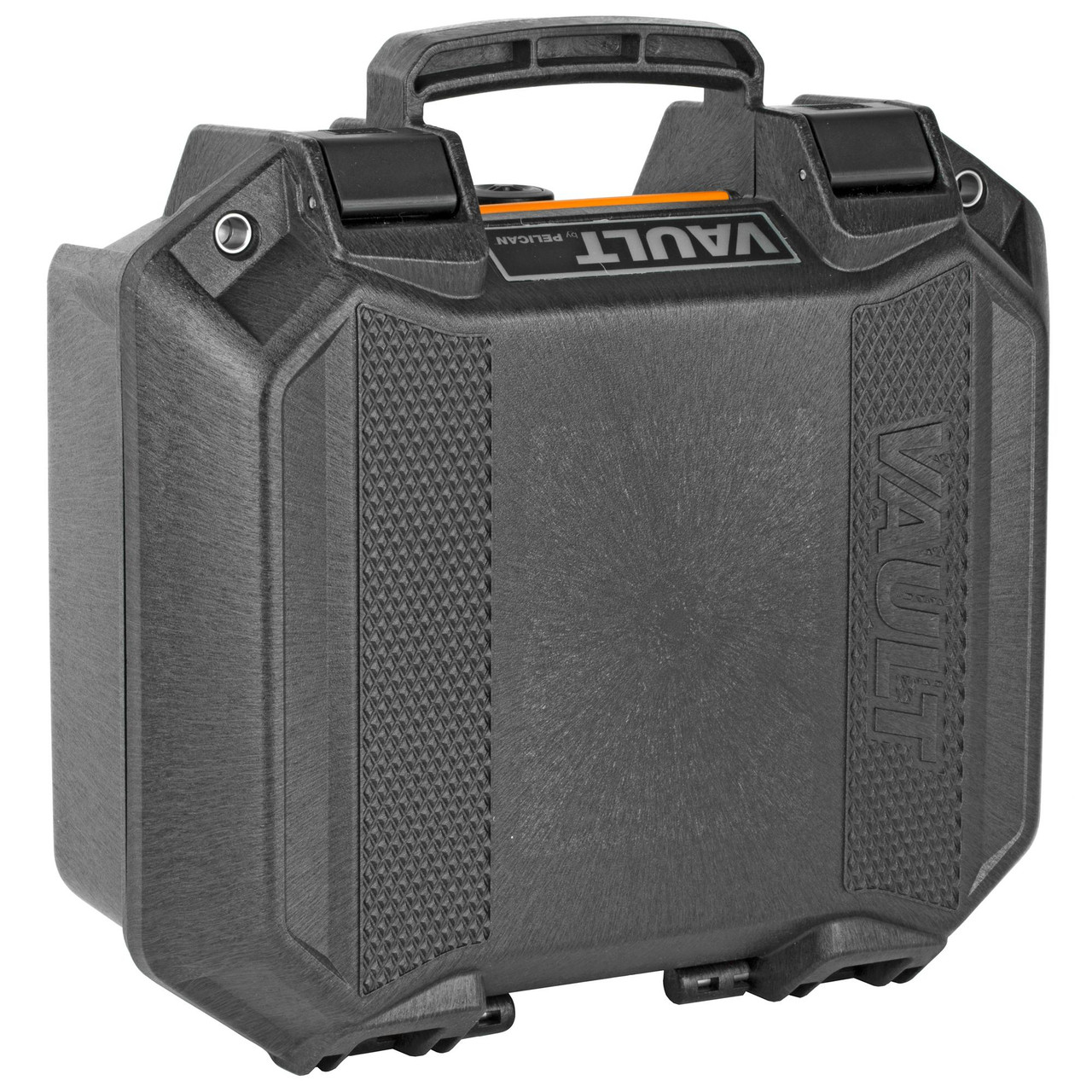 Pelican Vault VCV100-0000-BLK Gun Case - High-Impact, Weather Resistant, Portable Handgun Protection, durable black hard-shell case with secure latches and ergonomic handle for firearm safety and transport.