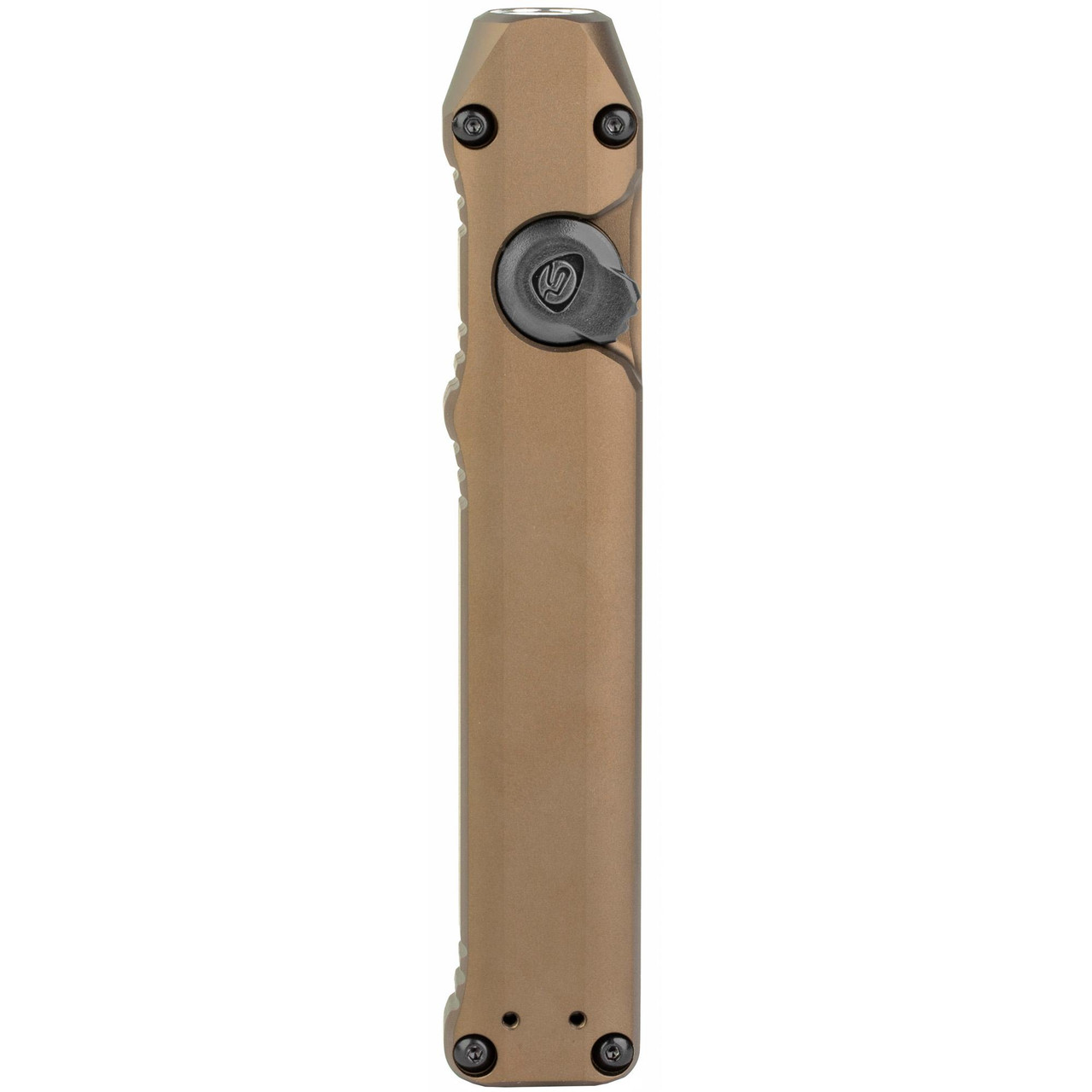 Streamlight 88811 The Wedge, compact EDC light with USB-C rechargeable, dual modes, and rotating switch, shown in a vertical orientation with a tan body and black switch.