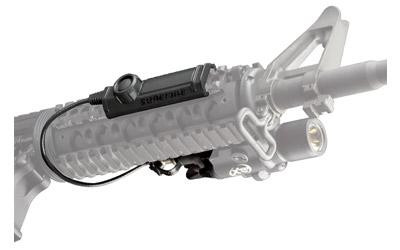 Surefire XT07 Tactical Weapon Light Switch with 7-Inch Cable - Remote Activation for X-Series Lights, mounted on firearm handguard.