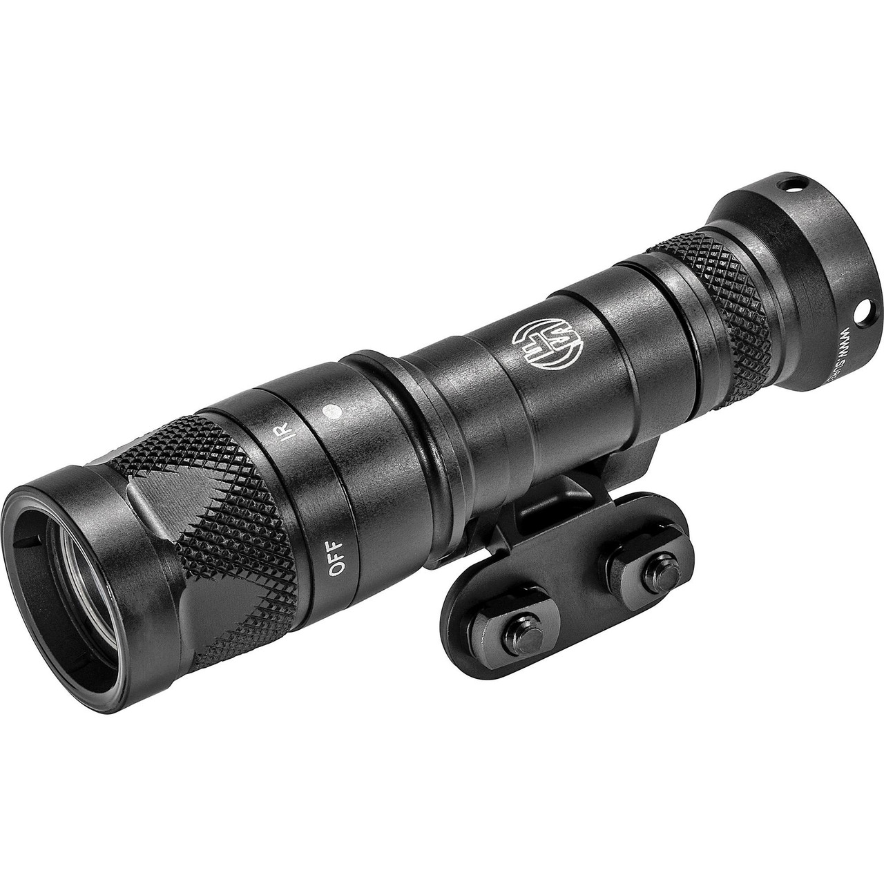 Surefire SureFire M340V-BK-PRO Tactical Weaponlight, black tactical weaponlight with 250 lumen white light, 100mW infrared light, Picatinny and M-LOK mount for firearms.