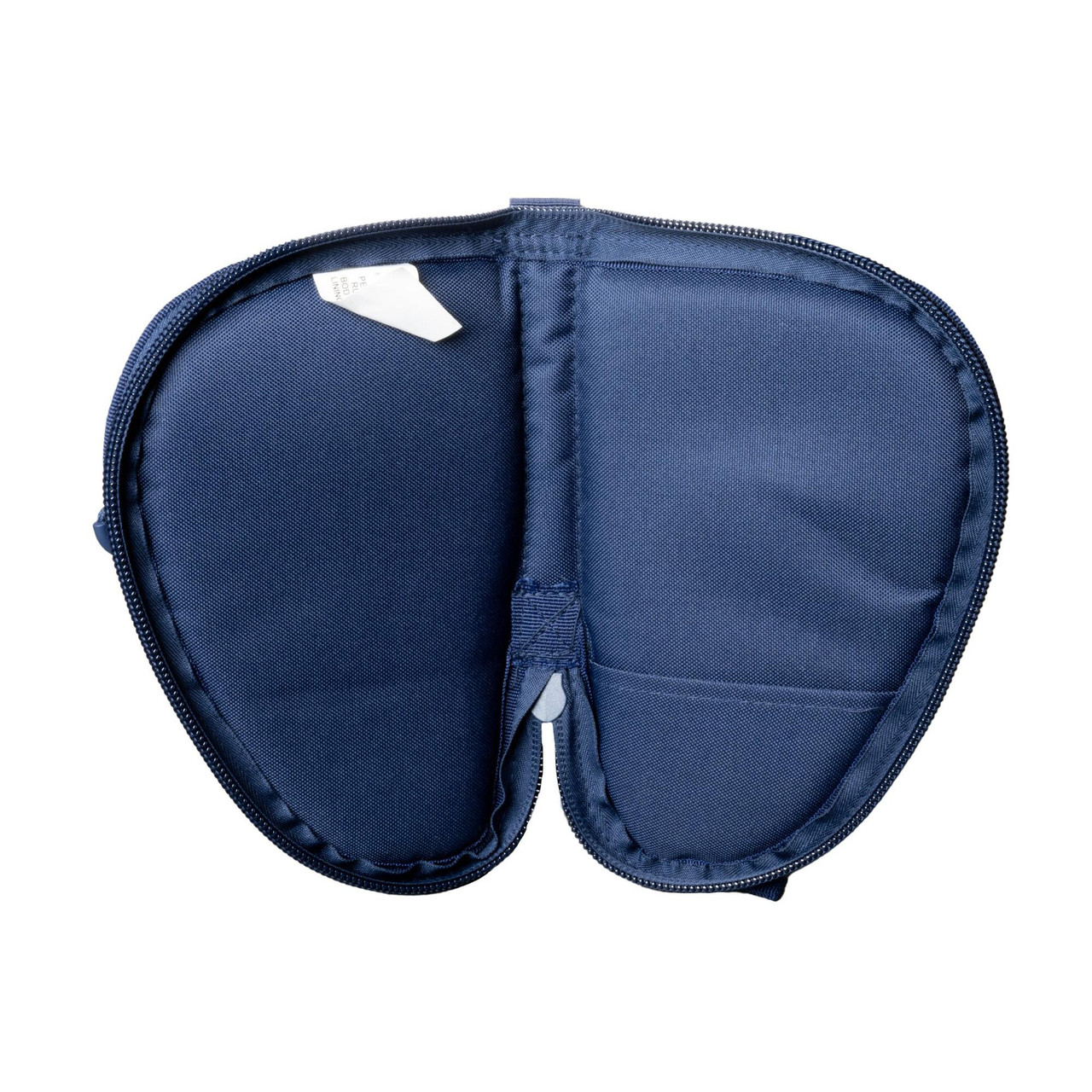 Legend Outdoor Gear PEG500-MB, inside view of a blue zippered travel case with multiple compartments for organizing accessories and gear.