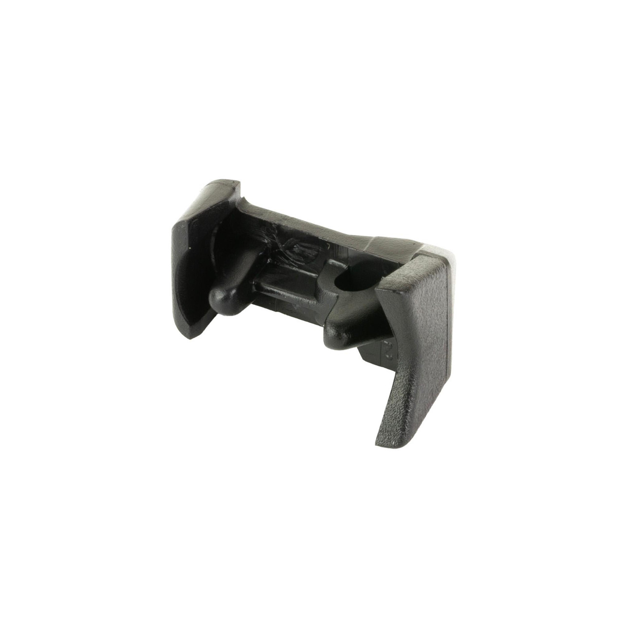 GLOCK 50986 9MM Magazine Follower, OEM Replacement for Enhanced Performance & Reliability, showing black plastic firearm magazine part isolated on white background