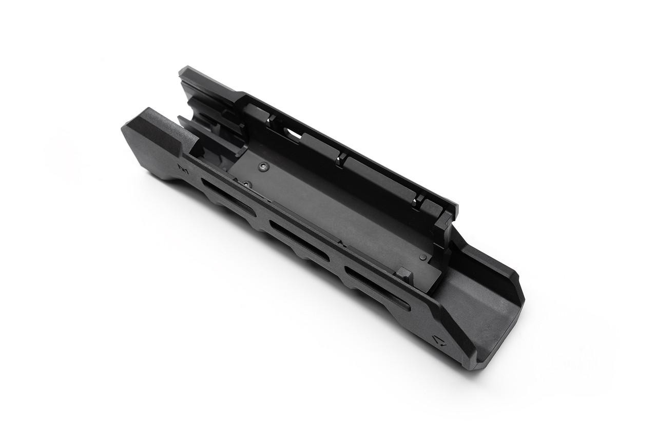 Strike Industries SI-AKM-KP9-POLY-HG-BK Polymer Handguard for AKM and KP-9, black handguard designed for firearm customization.