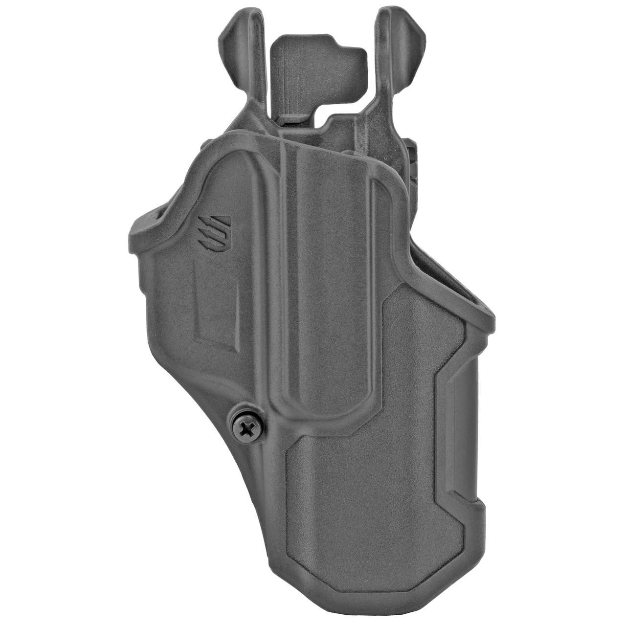 BLACKHAWK BH T-SERIES L2C M&P 2.0 9/40 RH BLK, a black polymer inside-the-waistband holster designed for M&P 2.0 pistols, featuring a compact and secure fit for concealed carry.
