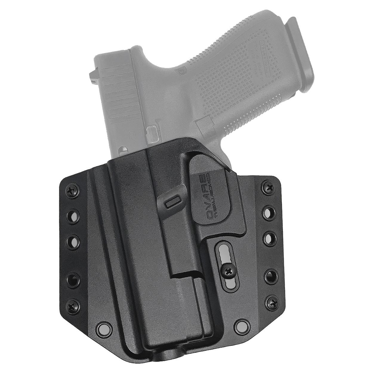 Bravo Concealment BRAVO BCA for Glock 19 OWB Black Left-Hand Holster, image showing the gun holster designed for outside the waistband carry.
