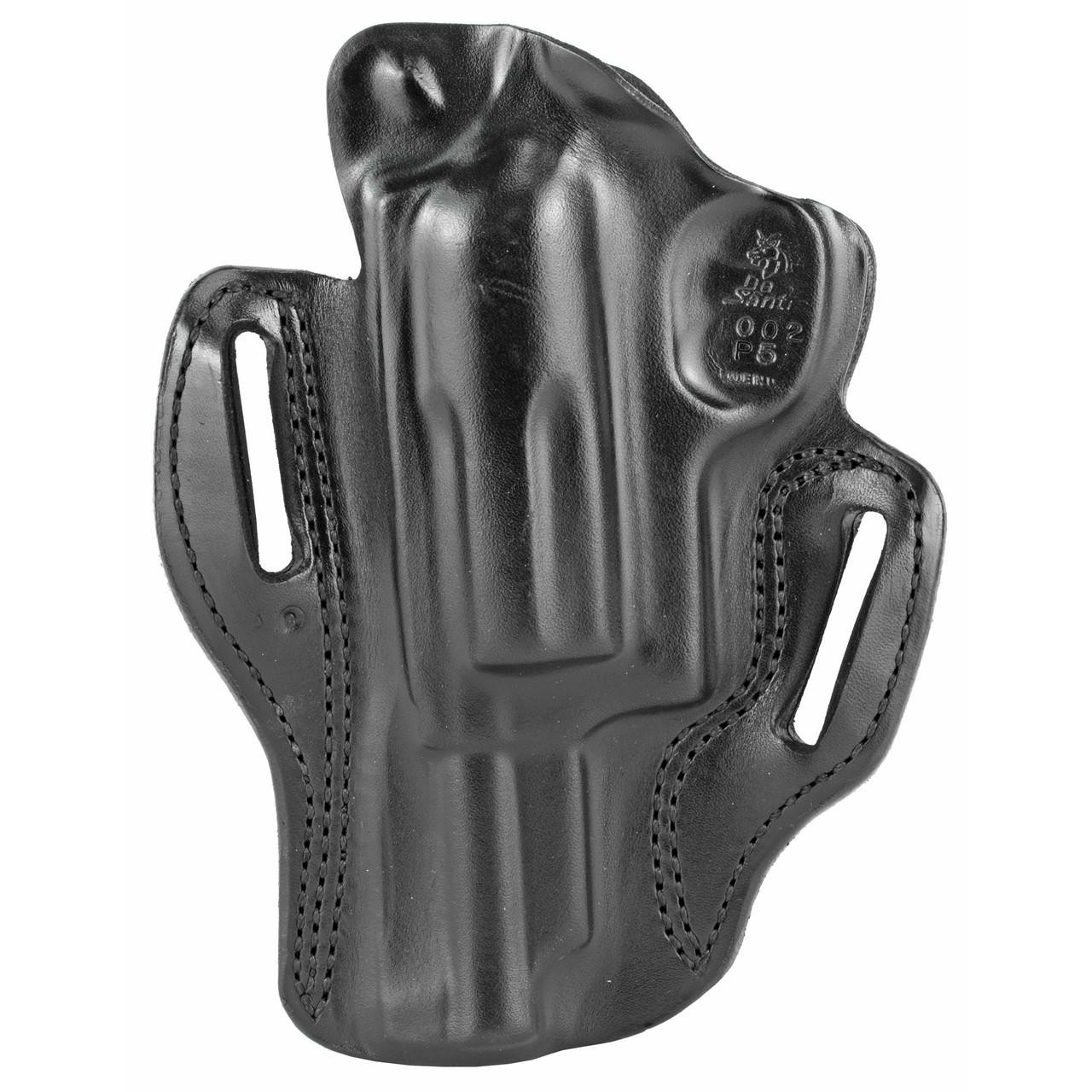 DeSantis Gunhide DESANTIS SPD SCBRD JUDGE 3" RH BLK, black leather holster for right-handed draw in a compact and ergonomic design.