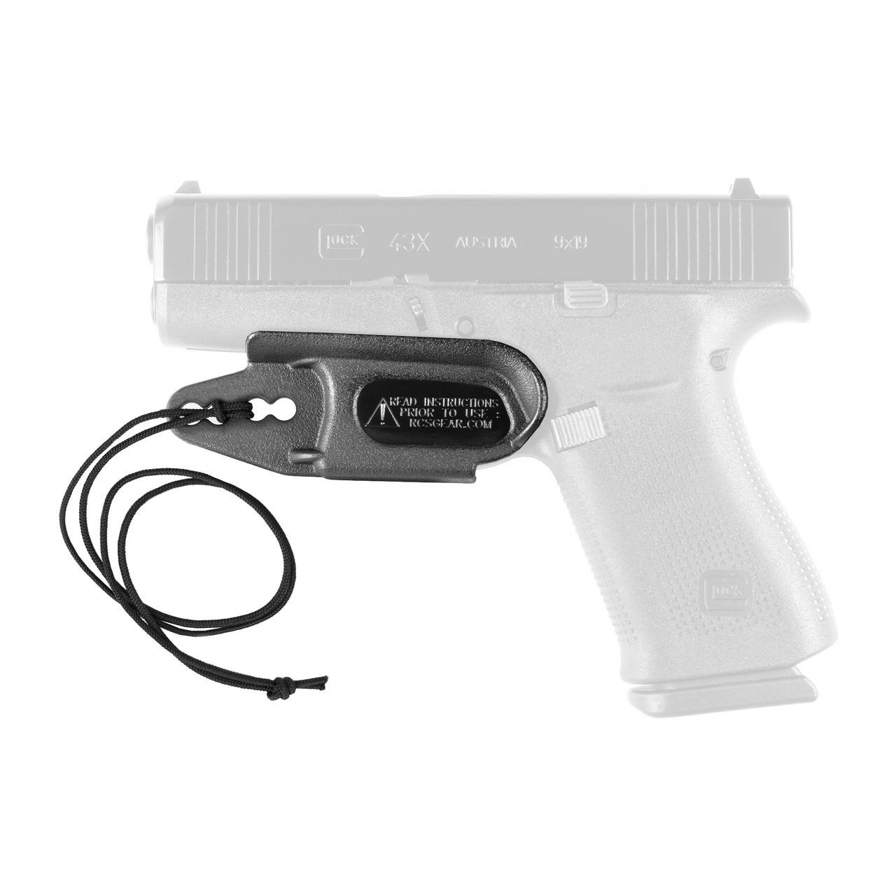 Raven Concealment Systems RAVEN VANGUARD 2 FOR GLK FULL BL LNY, tactical gun holster with retention strap and lanyard for Glock pistol.