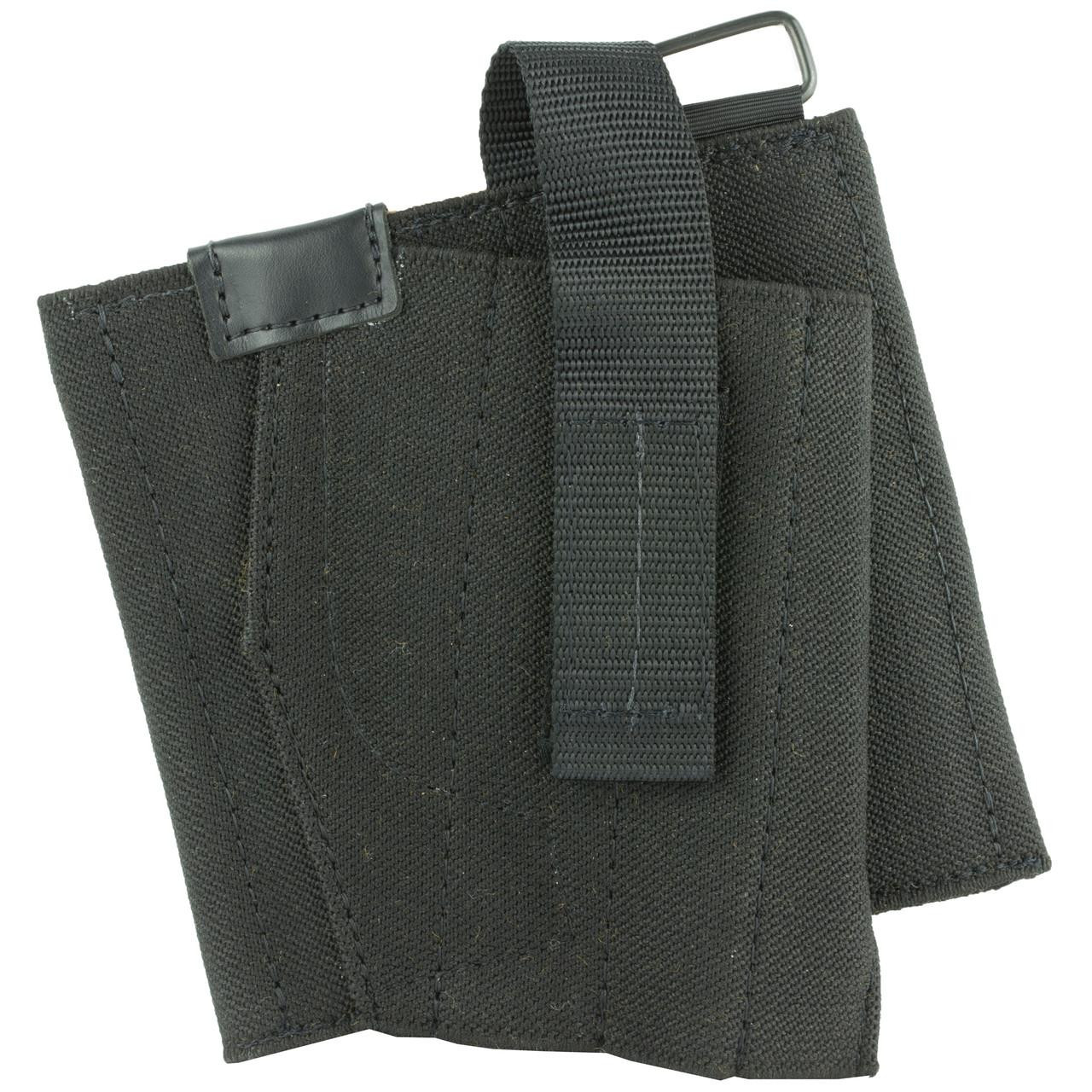 DeSantis Gunhide DESANTIS APACHE SM FRM REV RH BLK, tactical gun holster with black nylon material and belt attachment