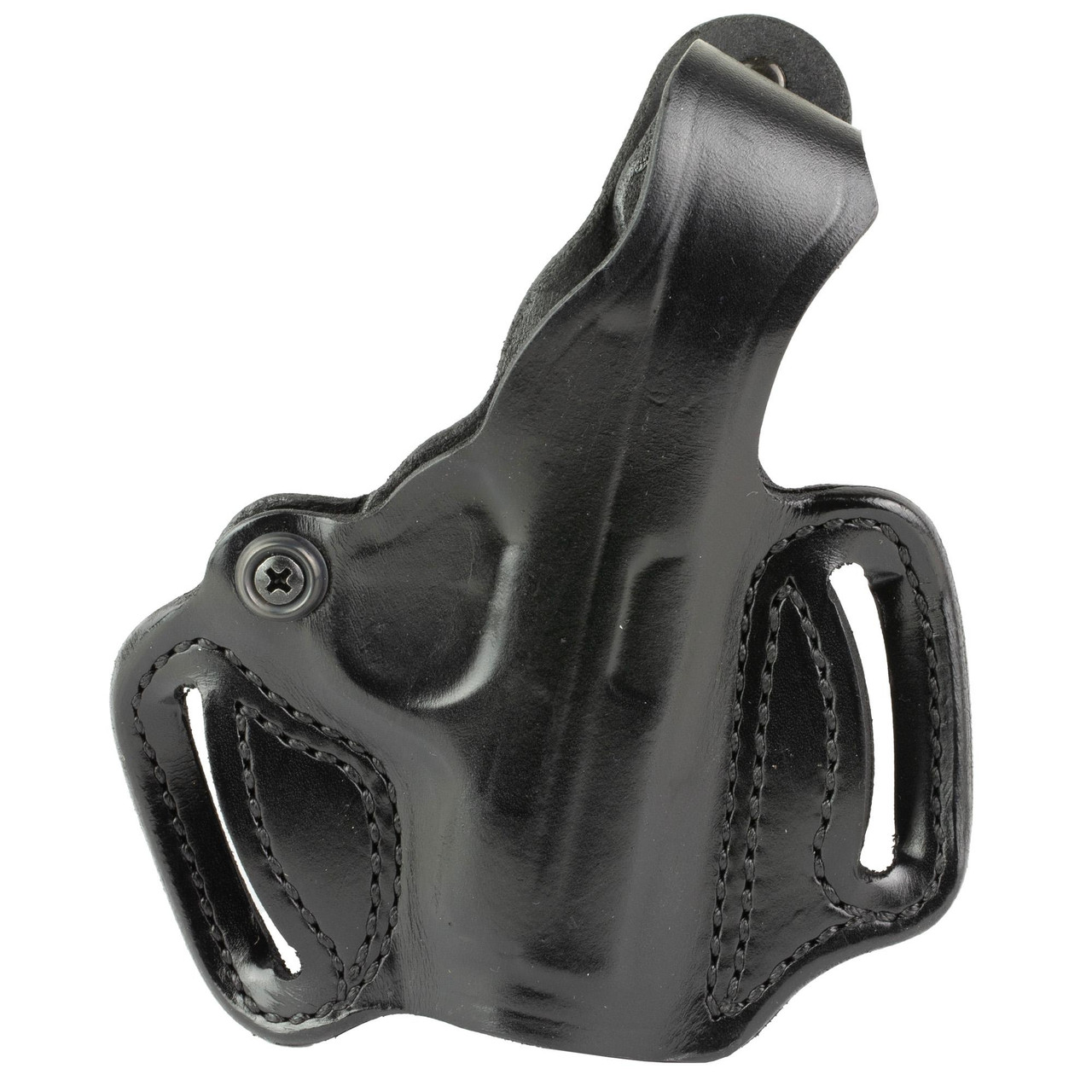 DeSantis Gunhide 085BA5ZZ0 Mini Slide Holster - Premium Leather, Adjustable Tension, Fits Belts up to 1.75 inches, black leather holster for concealed carry.