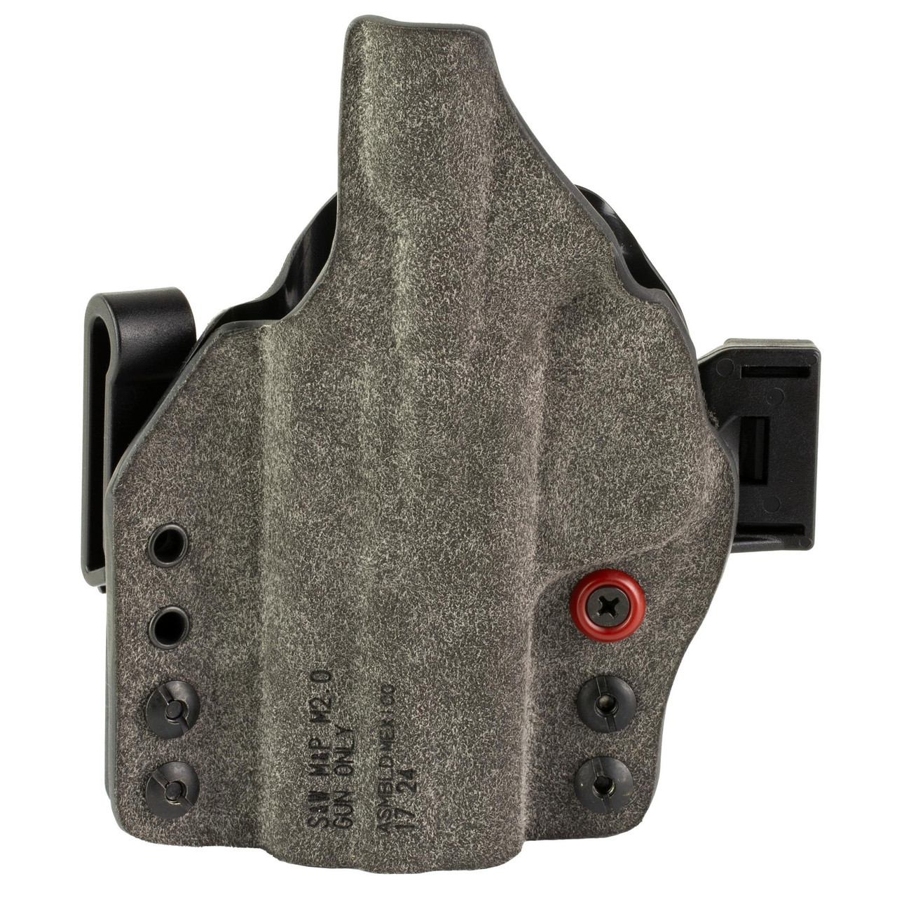 Safariland 1336372 Incog X IWB Holster - Compatible with Red Dot Sights, Adjustable Clip, Microfiber Suede & Boltaron Construction, featuring a lightweight design, adjustable retention, and concealed carry benefits.
