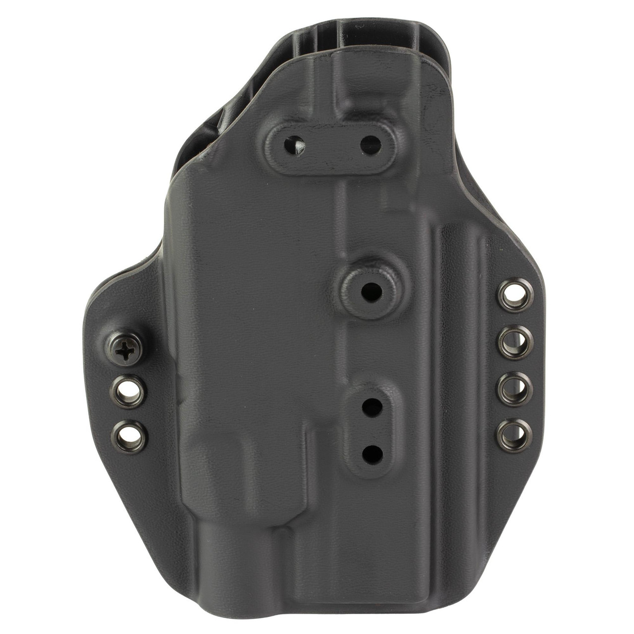 G-Code Prime Carry Holster for Glock 17/47/49 Gen 3-5 with TLR7 A, secure black tactical holster with fast draw capability, showing the holster's exterior side with mounting holes and retention features.