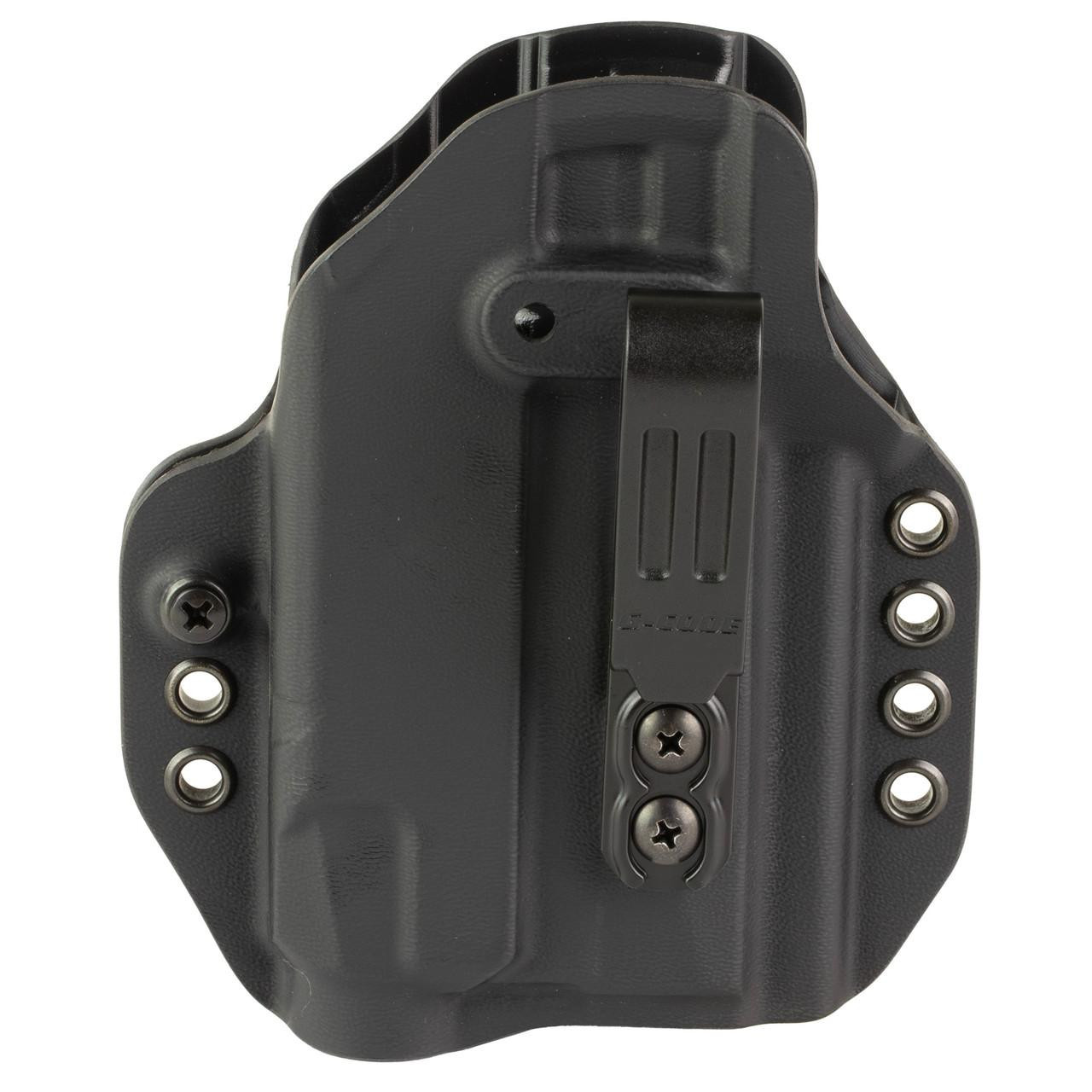G-Code G-CODE PRIME CARRY P365 XMACRO TLR7A, a black tactical holster with adjustable retention screws and mounting accessories.
