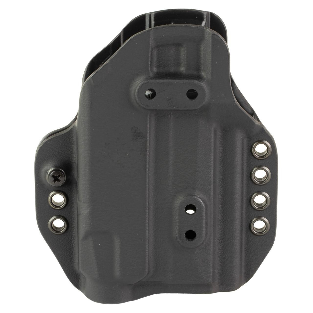 G-Code G-CODE PRIME CARRY P365 XMACRO TLR7A, black gun holster with metal clip attachments for concealed carry.