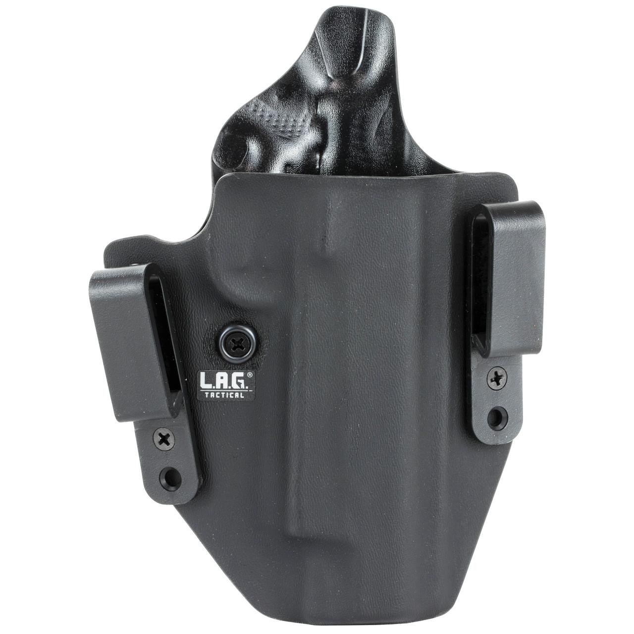 L.A.G. Tactical, Inc. 6004 LAG DFNDR 1911 5" W/ RAIL OWB BLK RH LAG6004