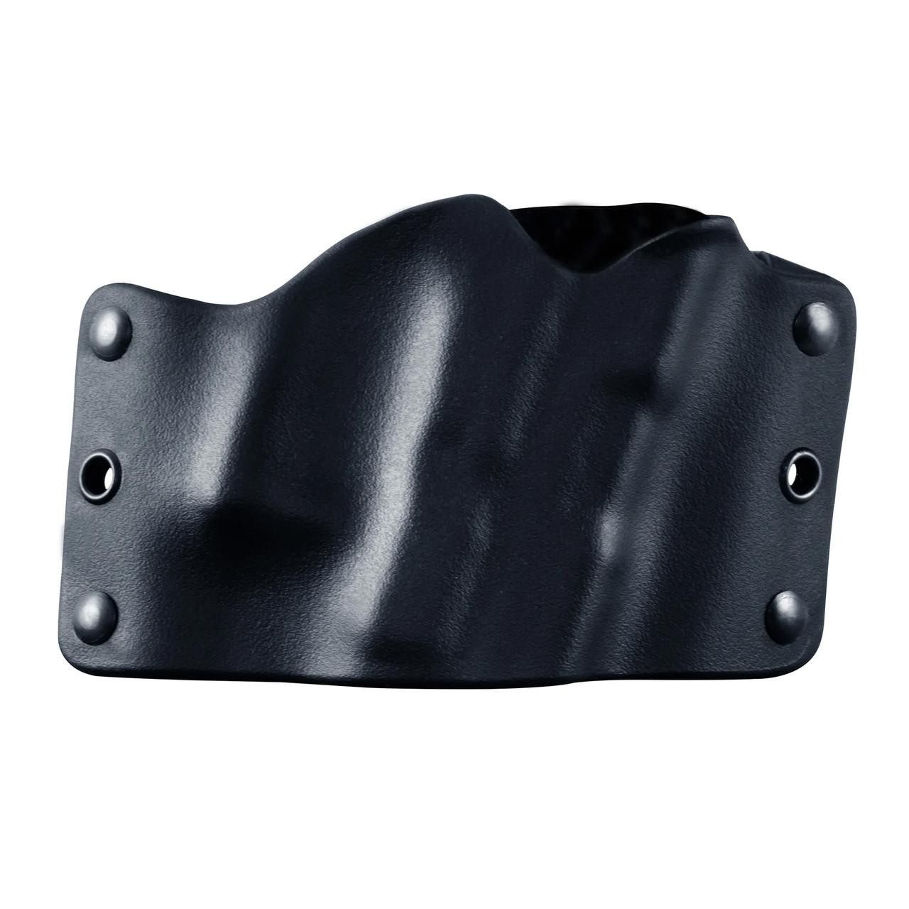 Stealth Operator Holster STEALTH OPERATOR MCRO CMP BLK RH OWB, black right-hand outdoor waistband holster with a molded shape for firearm concealment.