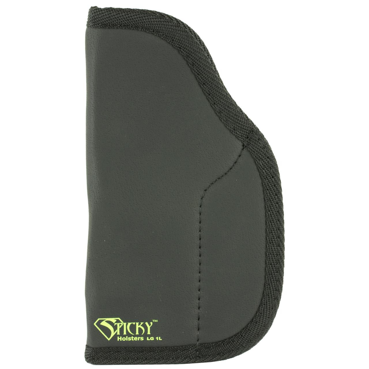 Sticky Holsters STICKY LG-1L FOR 5" 1911 Black, a black holster with a compact design and textured exterior for secure firearm carrying.