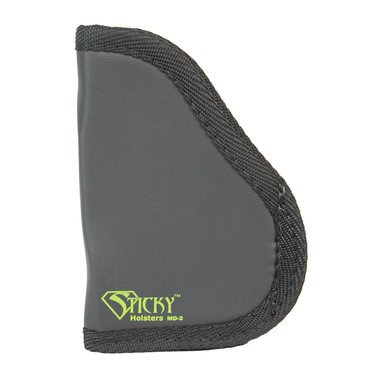 Sticky Holsters STICKY MD-2 SHIELD/XD 3.3"/LC9 W LZR, pistol holster with a molded design and black fabric trim.