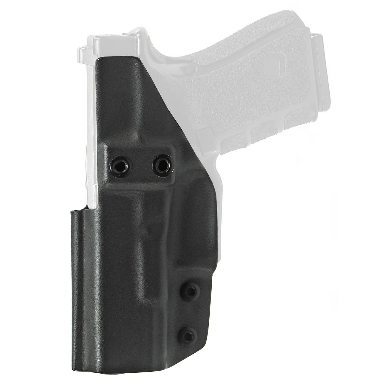 Tagua TAGUA DSRPTOR OR SIG P365XL AMBI BLK, black ambidextrous gun holster for SIG P365XL in open carry position.