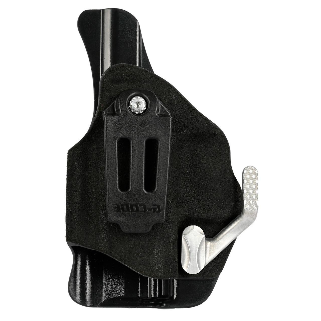 G-Code G-CODE PHENOM CMND FOR GLK G43X W/RL, tactical holster with metal clip and adjustable retention strap.