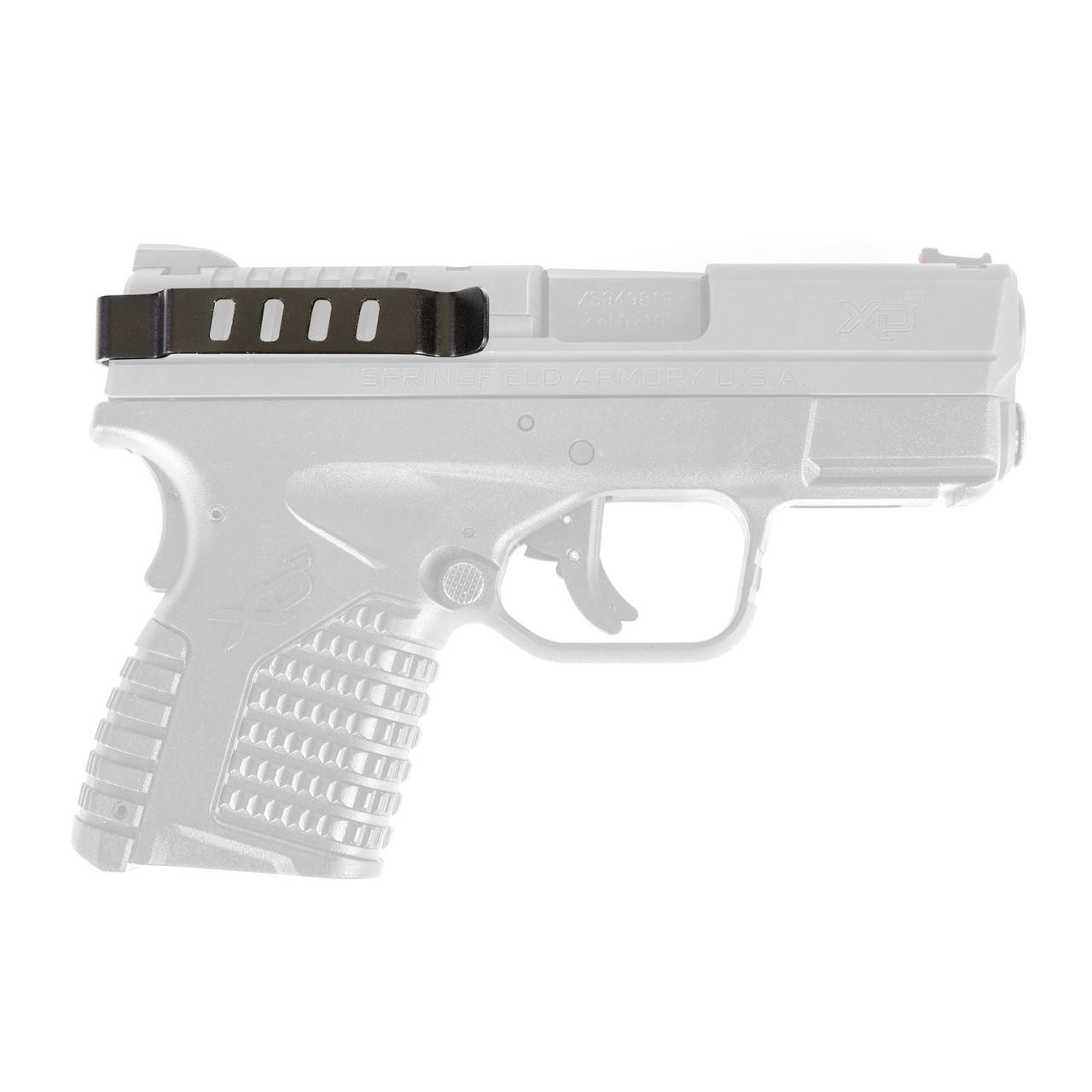 Techna Clip Springfield XDS Ambidextrous Black, polymer gun clip for Springfield XDS pistols.