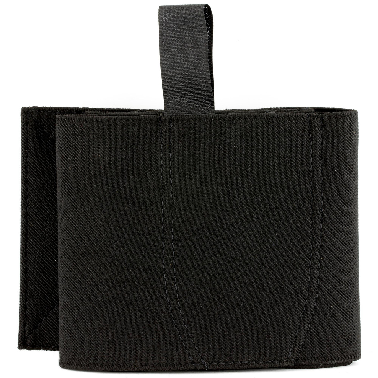 DeSantis Gunhide 060BJG3Z0 Elastic Concealed Carry Holster Band - 5" Wide, Ambidextrous, Multiple Sizes & Colors, black nylon material with a sturdy strap for concealed carry.