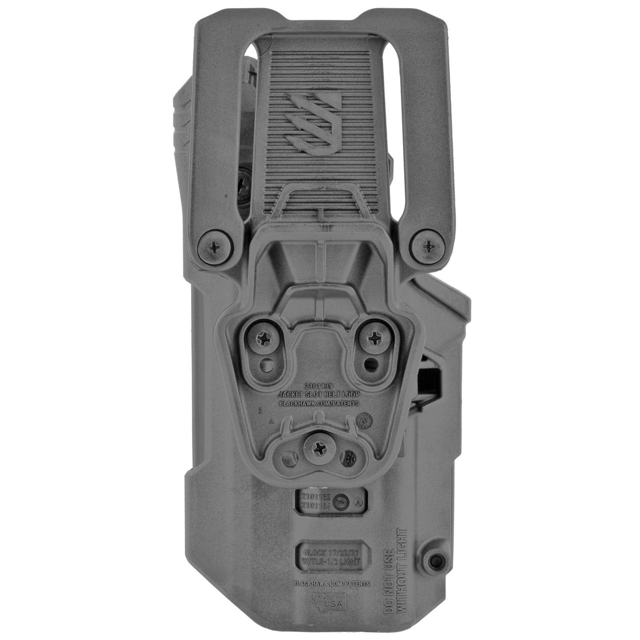 BLACKHAWK 44N200BKR T-Series L2D Holster Glock 17 w/ TLR1/2