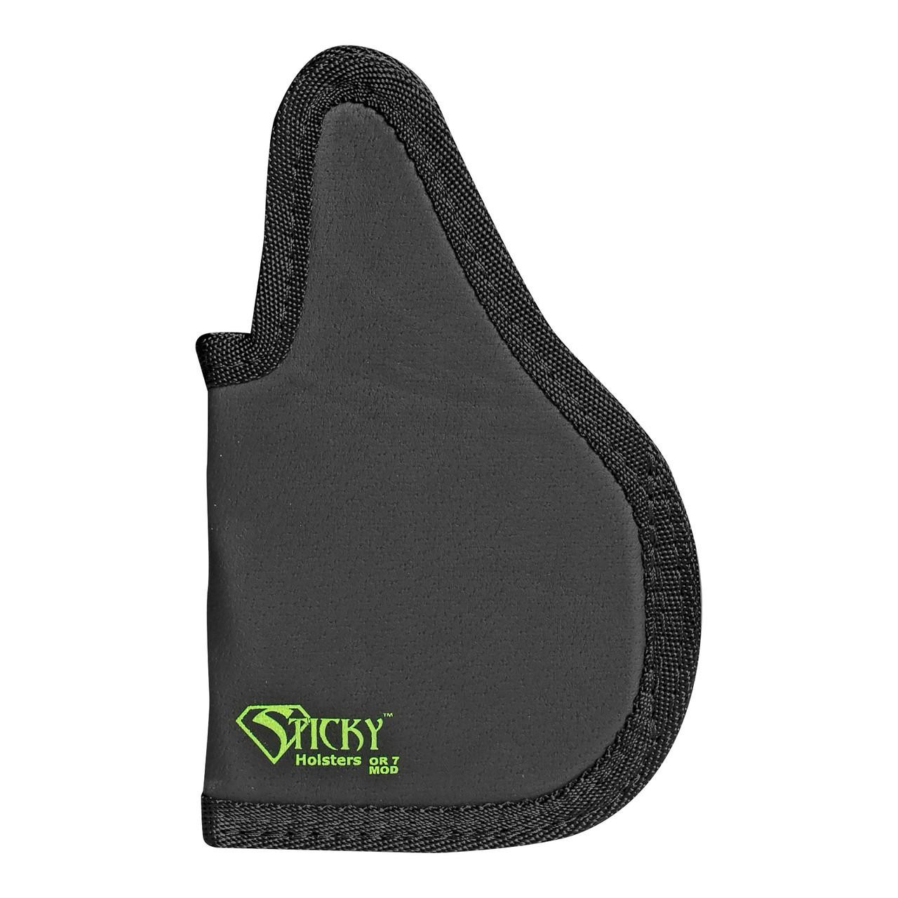 Sticky Holsters STICKY OR-7 MOD FOR GLK 19/SIG P320C, black concealed carry holster with soft fabric and secure retention design.