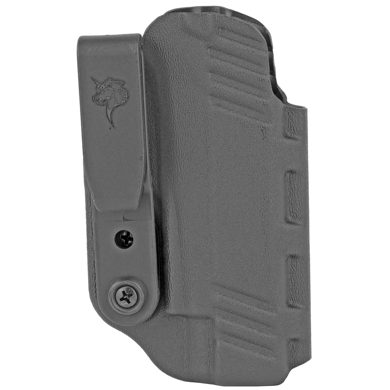 DeSantis Gunhide Slim-Tuk IWB Holster 137KJ4TZ0 - Ambidextrous Kydex Design with Adjustable C-Clip for Maximum Comfort and Versatility, shown in close-up view.